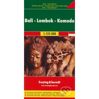 Indonésie Bali Lombok Komodo mapa Freytag 1:125 000