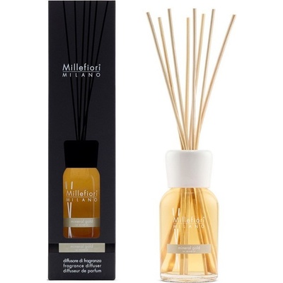 Millefiori Milano Natural Minerálna zlato Difuzér 250 ml + 8 stebiel 30 cm