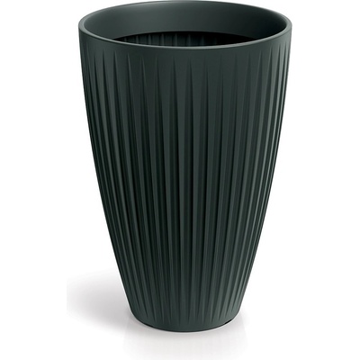 Prosperplast Vysoký květináč LATIE ROUND II 40 cm antracitový