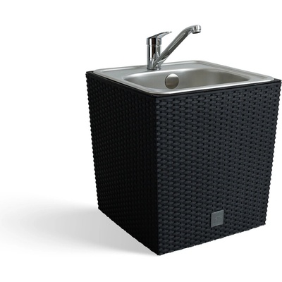 Záhradné umývadlo Lavabo Ratan Mini antracit