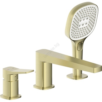 Armatura 4525-210-31 - Смесител за вана за монтаж в 3 отвора MALAGA, четкано злато (KF0237)