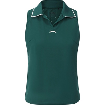 Slazenger Women's Sleeveless Polo Neck Performance Vest - Green