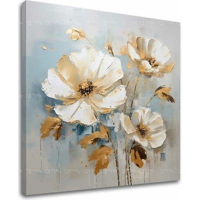 Kvetinový svet na plátne Symfónia elegancie - 50x50 cm