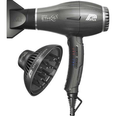 Parlux Ethos + Magic Sense profesionální s ionizační funkcí + difuzér Shiny Grey