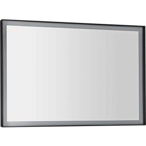SAPHO Sort LED - Огледало със LED осветление, 100x70 см, матово черно ST100 (ST100)