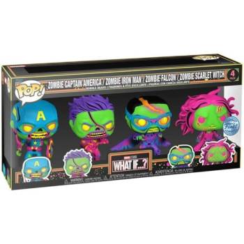 Funko Pop 4-pack Marvel What If. . . ? Zombie (special Edition) (blacklight) 9cm