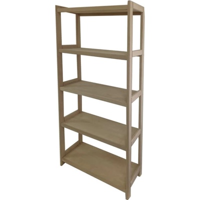 Krušnohorský nábytok Drevený regál 5BP70 173 x 70 x 33 cm 5 polic buk