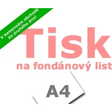 Tisk na fondánový list A4 Apolo77