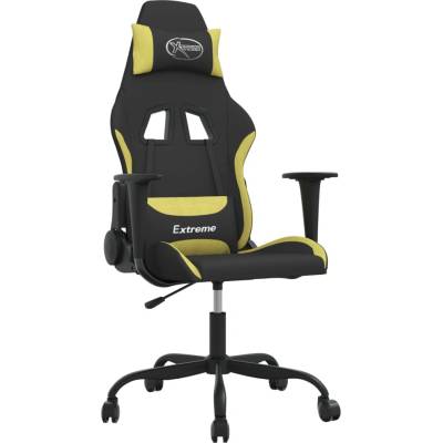 vidaXL Masážní černá a světle zelená textil [345475]
