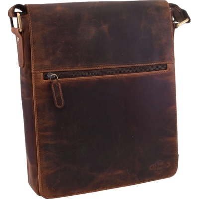 Pánské kožené Crossbody tmavěhnědý hunter 250837