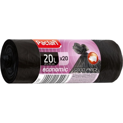 Paclan Торби за отпадъци Paclan - Economic, 20 l, 20 броя, черни (HGFP044)