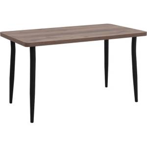 TopMebel Levico TopMebel МДФ/метална маса в цвят опушен орех 130x75x75cm