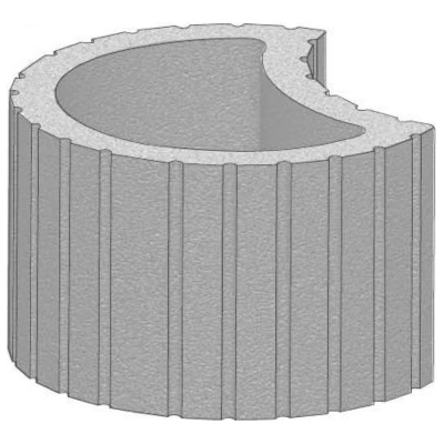 CS-BETON Svahová tvárnice TIESTO 500x357x300 mm šedá