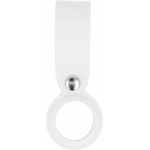 JC Силиконова каишка за Apple AirTag - JC AirTag Silicone Loop (бял)