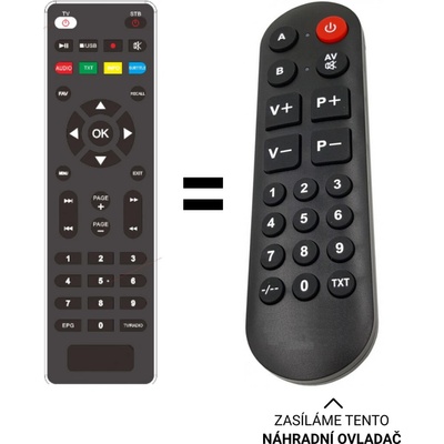 Dálkový ovladač Senior TESLA TE-300, TE-301, TE-302