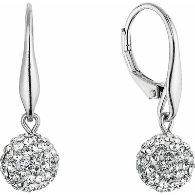 PAVONA Strieborné náušnice so Swarovski krištáľmi 31326.1