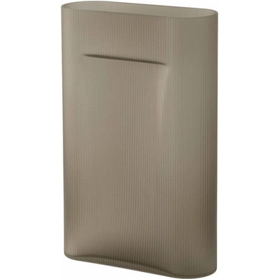 Muuto Váza Ridge H48, taupe frosted glass