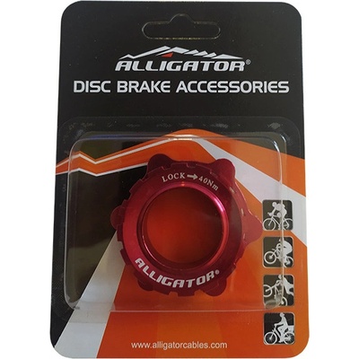Center Lock adaptér 15/20 mm Aligator HK-CLK červená