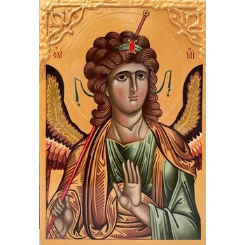 Image 1 of Рисувана икона на Архангел Михаил