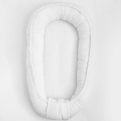 New Baby Муселиново гнездо за бебе New Baby бяло