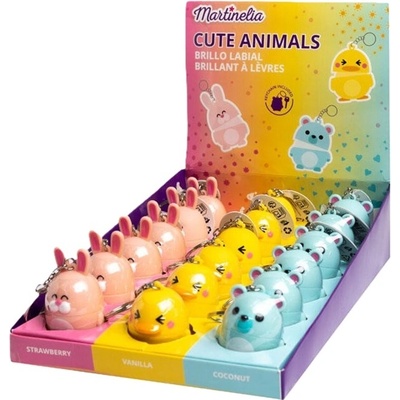 Aquarius Cosmetic Детски балсам за устни Martinelia Cute Animals - Ключодържател, асортимент