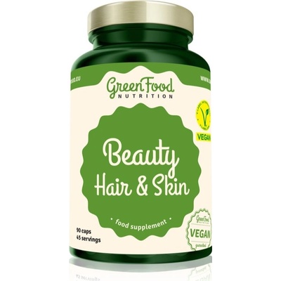 GreenFood Nutrition Beauty Hair & Skin kapsuly pre krásne vlasy, pleť a nechty 102 g