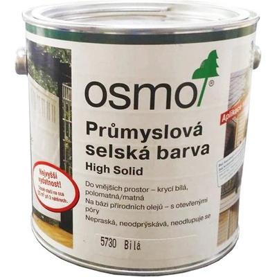 Osmo 5730 Priemyselná Vidiecka Farba 2,5 l Biela krycia hodvábny lesk