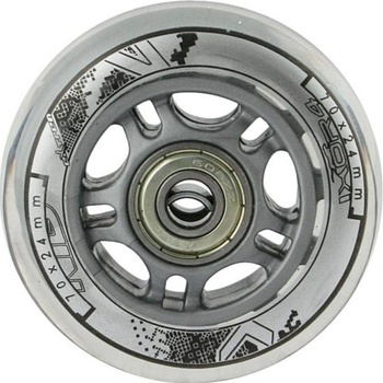 Sestava čirých PU koleček 70x24 + ložiska ABEC7 NILS Extreme