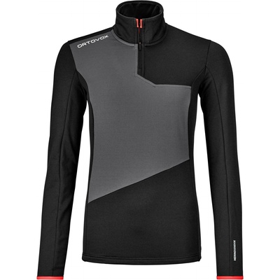 ORTOVOX Дамски вълнен пуловер Ortovox Women's Fleece Light Zip Neck Fleece jumper - Black Raven - размер XS (105-3782-0511)