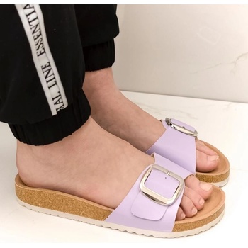 Dámske fialové šľapky FORA