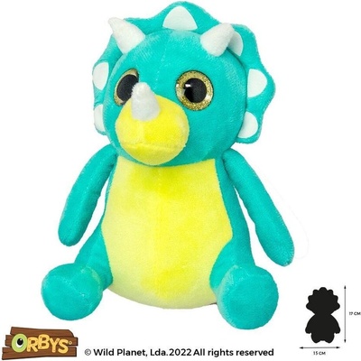 Wild Planet Плюшена играчка, Трицератопс 17см Wild Planet (K7866)