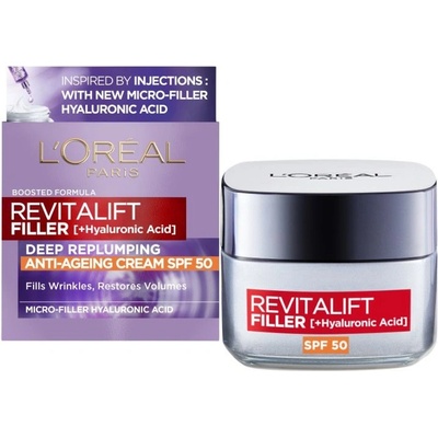 L'Oréal L'Oréal Revitalift Filler Дневен крем за лице, SPF50, 50 ml