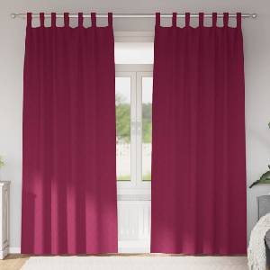 Pure Line Home Плътни завеси в цвят бордо с текстилни гайки (уши), 2 бр. , 140 x 245 см