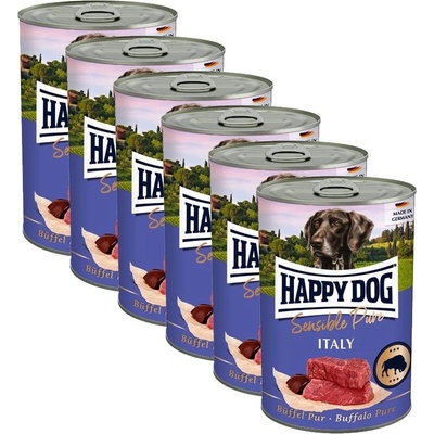 Happy Dog Büffel Pur Italy byvolie 6 x 400 g