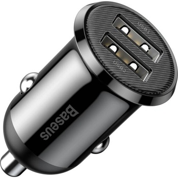 Image 1 of Baseus Зарядно устройство за кола Baseus Grain Pro, 4.8A, 2 x USB, Черен - 40509