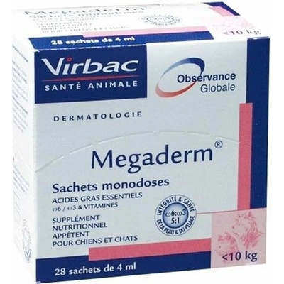 VIRBAC Megaderm při kožních problémech pro psy a kočky 28×4 ml