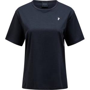 Peak Performance Дамска фланелка с къс ръкав за колоездене Peak Performance Women's Trail S/S Sport shirt - Black - размер XL (916-1730-0415)