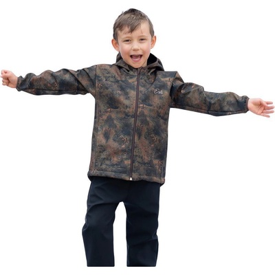Esito dětská softshellová Duo Forest hnědá
