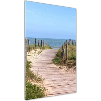 Vertikálny foto obraz sklo tvrdené Chodník na pláž 50x100 cm