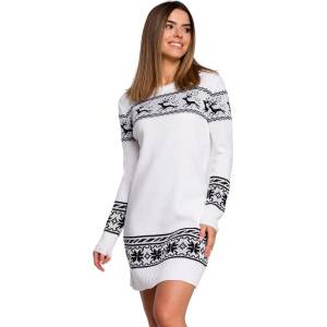 MOE Коледна рокля в бяло MOE MXS02 MXS02 White-SALE - Бял, размер Uni