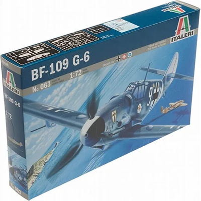 Italeri Italeri: мащабен модел на самолет Messerschmitt BF-109 G-6, 1: 72 (0063s)