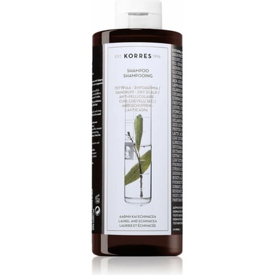 Korres Laurel & Echinacea šampón proti lupinám pre suchú pokožku 400 ml
