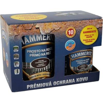 Hammerite Barevný email antikorozní 0,7 l + 0,25 l tmavě hnědý
