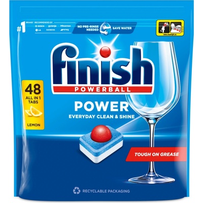 Finish Power All in 1 tablety do myčky nádobí Lemon Sparkle 48 ks 768 g