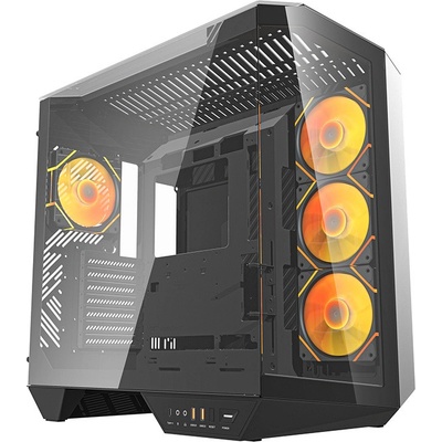 darkFlash DY470 Black + 4 fans + GPU holder