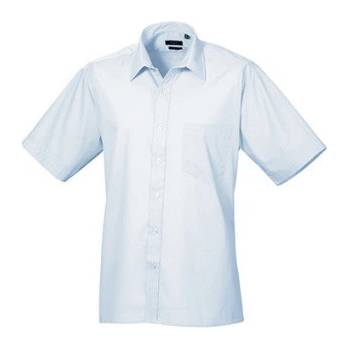 Premier Workwear pánská košile s krátkým rukávem PR202 light blue