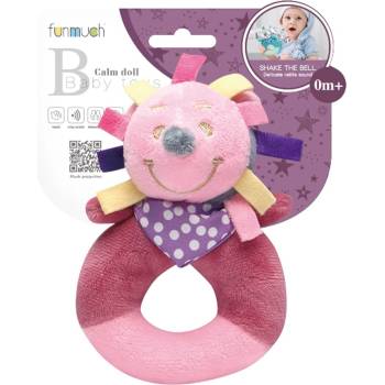 Image 1 of Armtoys ПЛЮШЕНА БЕБЕШКА ДРЪНКАЛКА РОЗОВ ТАРАЛЕЖ 15 СМ