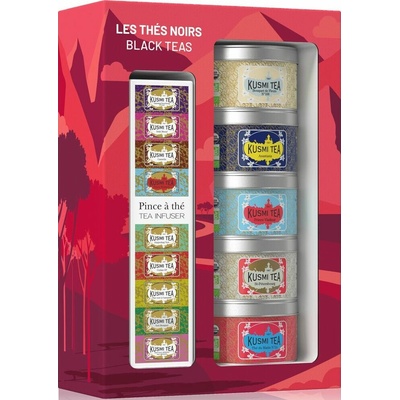 Kusmi Tea Set čajů bio Black s infuzérem 5 ks