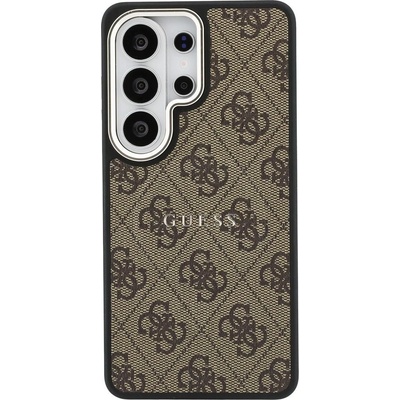GUESS Калъф Guess - 4G Gold Frame, Galaxy S26 Ultra, MagSafe, кафяв (3666339614119)