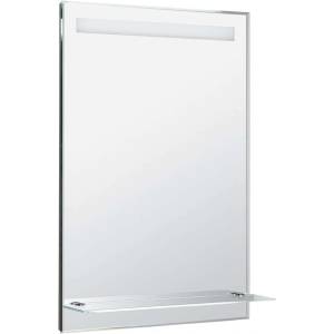 SAPHO - Огледало със LED осветление, 60x80 см, стъклена рафтче ATH53 (ATH53)